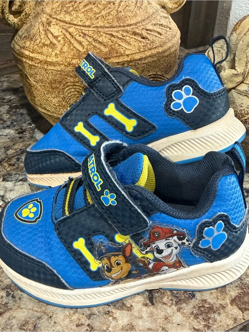 Paw Patrol Blue Kids Sneakers with Velcro Closure